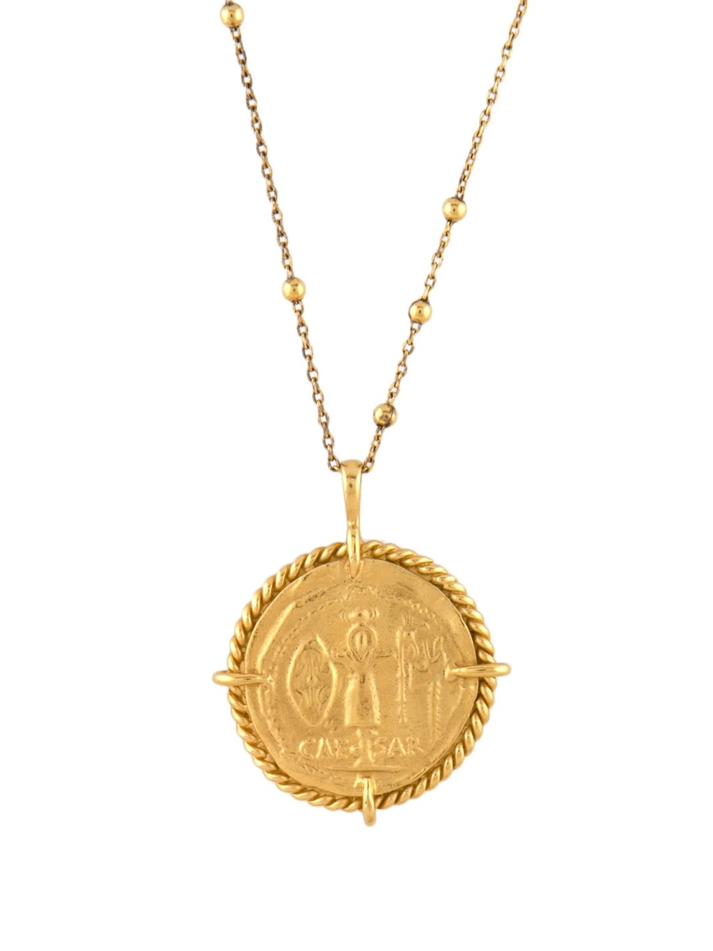 Missoma x Lucy Williams 18ct Gold Plated Rope Medallion Necklace - Rare Find!